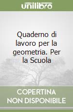 Quaderno di lavoro per la geometria. Per la Scuola libro