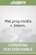 Mat.prog.mod/a + Interm. libro