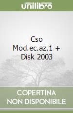 Cso Mod.ec.az.1 + Disk 2003 libro