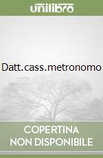 Datt.cass.metronomo libro