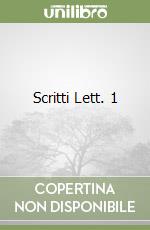 Scritti Lett. 1 libro