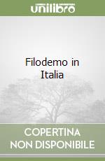 Filodemo in Italia libro