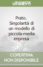 Prato. Singolarità di un modello di piccola-media impresa libro