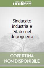 Sindacato industria e Stato nel dopoguerra libro