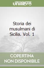 Storia dei musulmani di Sicilia. Vol. 1