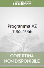 Programma AZ 1965-1966 libro
