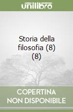 Storia della filosofia (8) (8) libro