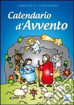 Calendario d'Avvento. Con poster a finestre numerate. Con adesivi libro