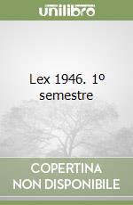 Lex 1946. 1º semestre libro