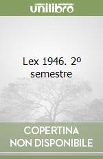 Lex 1946. 2º semestre libro