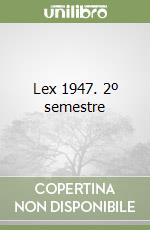 Lex 1947. 2º semestre libro