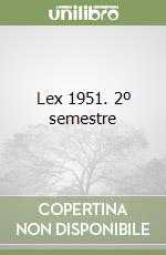 Lex 1951. 2º semestre libro