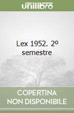 Lex 1952. 2º semestre