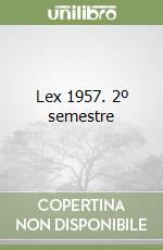 Lex 1957. 2º semestre libro