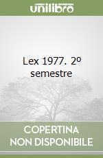 Lex 1977. 2º semestre libro