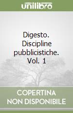 Digesto. Discipline pubblicistiche. Vol. 1