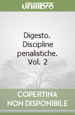 Digesto. Discipline penalistiche. Vol. 2 libro