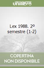 Lex 1988. 2º semestre (1-2) libro