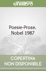 Brodskij Poesie Di Natale.Poesie Prose Nobel 1987 Iosif Brodskij Utet