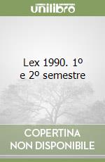 Lex 1990. 1º e 2º semestre libro