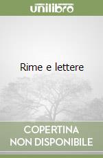 Rime e lettere libro