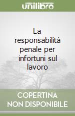 La responsabilità penale per infortuni sul lavoro libro