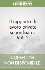 Il rapporto di lavoro privato subordinato. Vol. 2