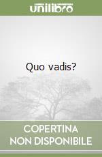 Quo vadis? libro