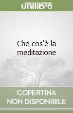 Che cos'è la meditazione libro