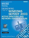 Designing a Microsoft Windows Server 2003 Active Directory and Network Infrastructure MCSE Training (Esame 70-297). Con CD-ROM libro