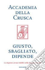 Giusto, sbagliato, dipende. Le risposte ai tuoi dubbi sulla lingua italiana libro