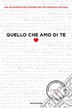 Quello che amo di te libro