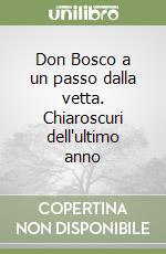 Don Bosco a un passo dalla vetta. Chiaroscuri dell'ultimo anno libro