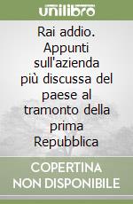 Rai addio. Appunti sull'azienda più discussa del paese al tramonto della prima Repubblica