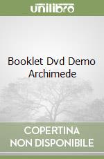 Booklet Dvd Demo Archimede libro