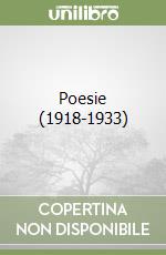 Poesie (1918-1933) libro