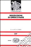 Descrizioni di opere d'arte libro