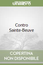 Contro Sainte-Beuve libro