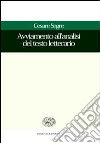 Avviamento all'analisi del testo letterario libro di Segre Cesare