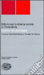 Lezioni di sociologia libro