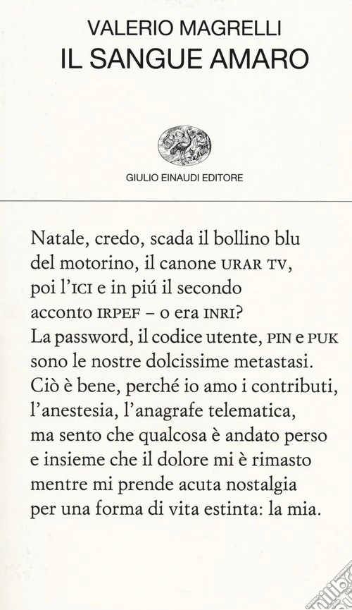 Il sangue amaro