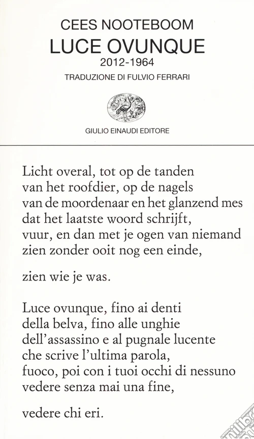 Luce ovunque (2012-1964)