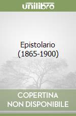 Epistolario (1865-1900) libro