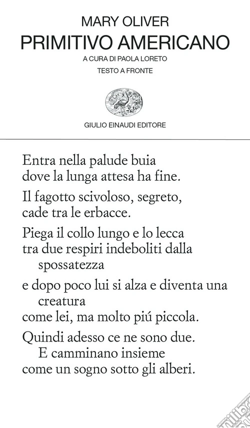 Primitivo americano. Testo inglese a fronte
