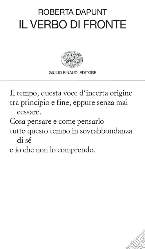 Il verbo di fronte