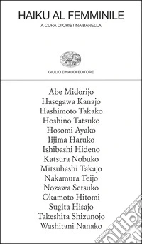 Haiku al femminile libro
