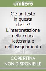 C'è un testo in questa classe? L'interpretazione nella critica letteraria e nell'insegnamento