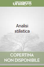 Analisi stilistica libro