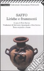 Liriche e frammenti. Testo greco a fronte libro