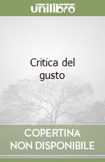 Critica del gusto libro